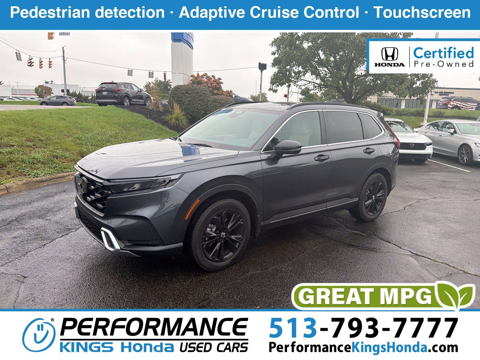 Certified Used 2024 Meteorite Gray Metallic Honda Sport Touring image 1