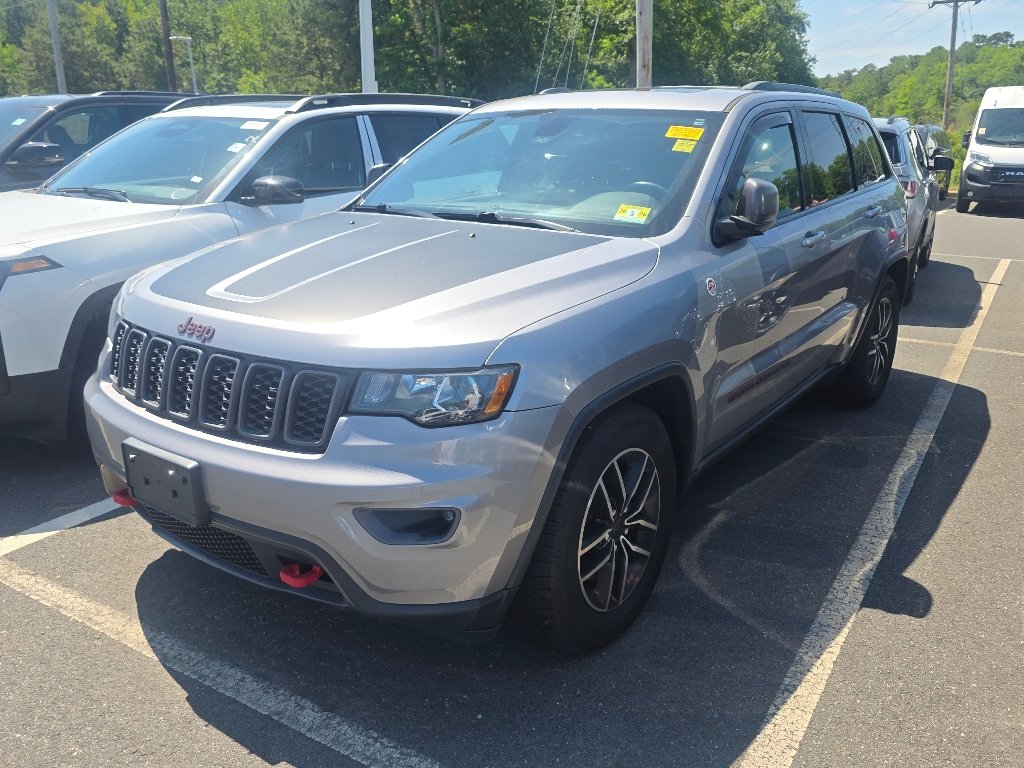 Used 2021 Billet Silver Metallic Clear Coat Jeep Trailhawk image 1