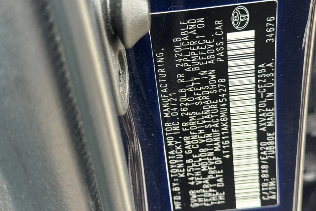 Used 2021 Blue Toyota SE image 33