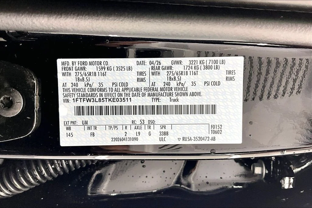 New 2026 Agate Black Metallic Ford XLT image 8