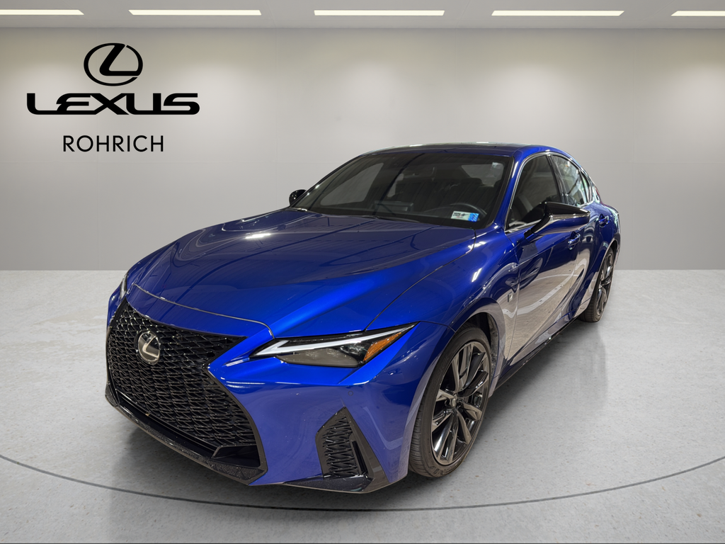 Certified Used 2022 Blue Lexus 350 F SPORT image 1