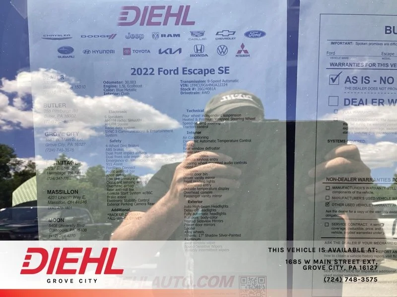 Used 2022 Blue Ford SE image 15