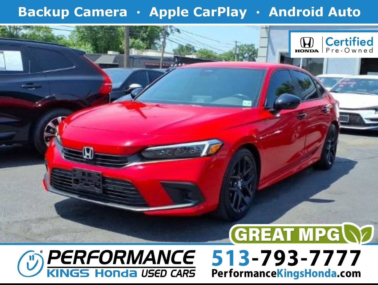 Certified Used 2024 Rallye Red Honda Sport image 1