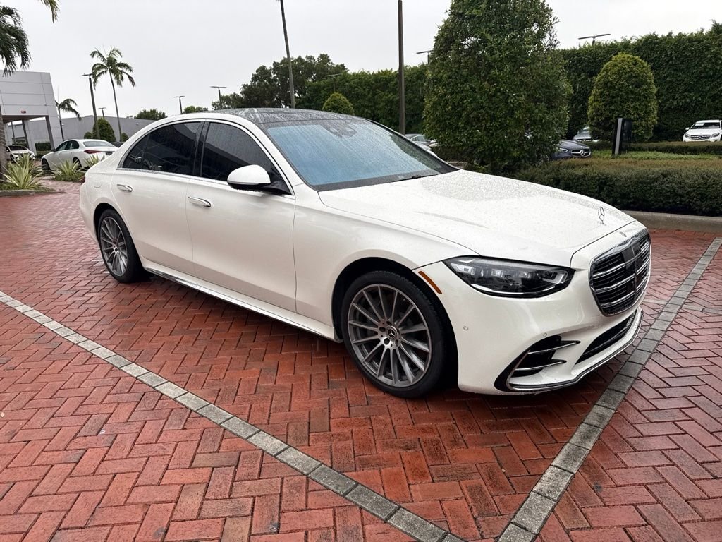 Certified Used 2023 White Mercedes-Benz S 500 image 1