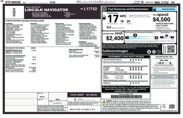 Used 2021 Black Lincoln Reserve image 26