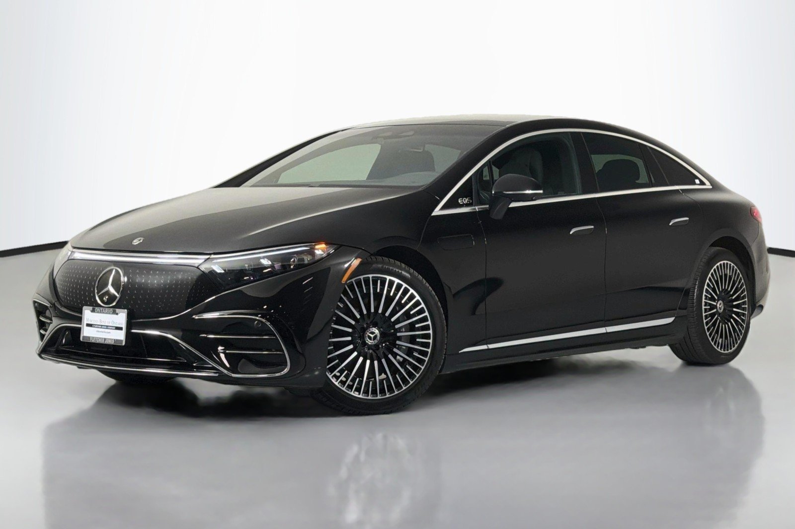 Certified Used 2023 Obsidian Black Metallic Mercedes-Benz EQS 450 image 1