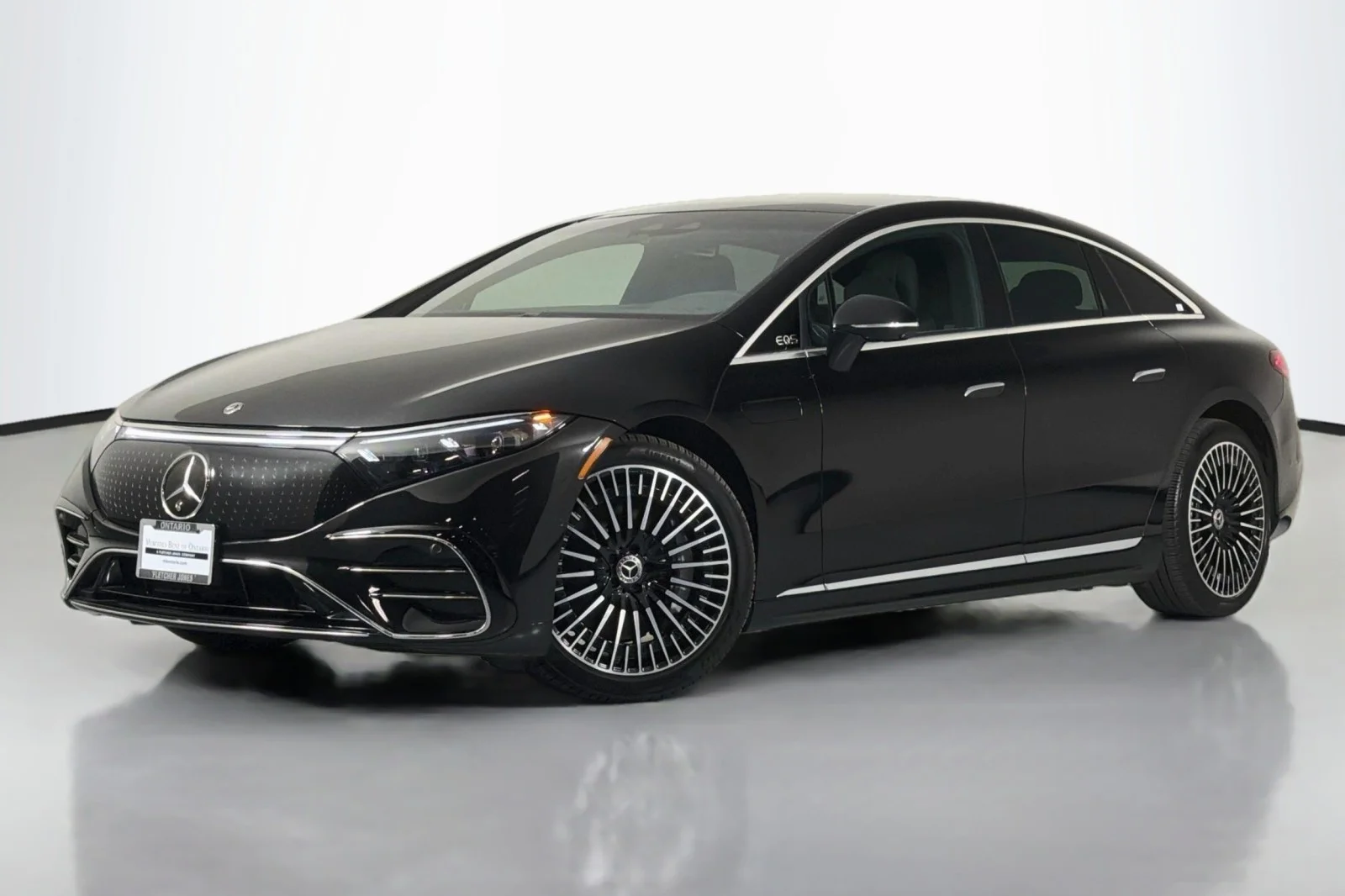 Certified Used 2023 Obsidian Black Metallic Mercedes-Benz EQS 450 image 1