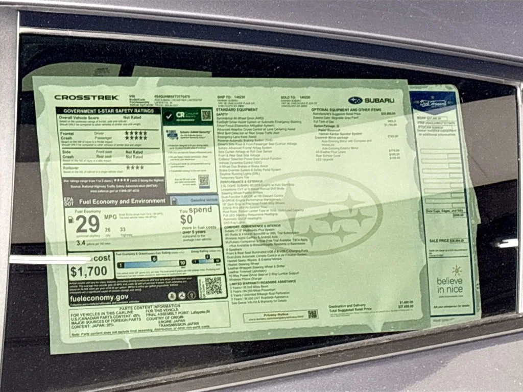 New 2026 MAGNETITE GRAY PEARL Subaru Limited image 24