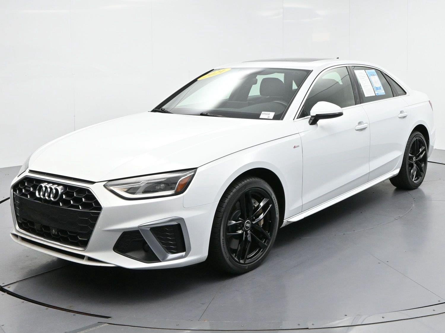 Used 2021 Glacier White Metallic Audi S line Premium image 3