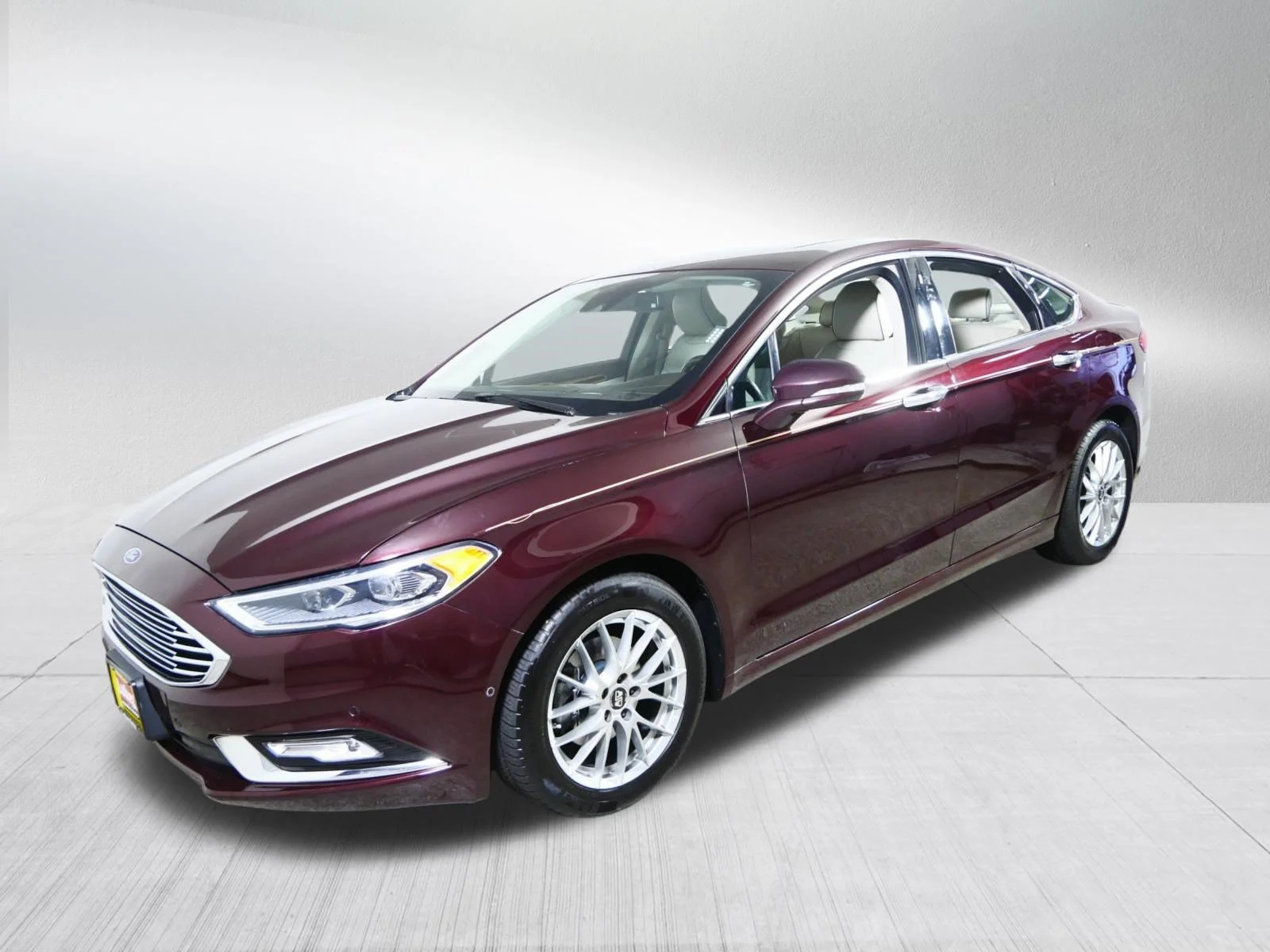 Used 2017 Burgundy Velvet Metallic Tinted Clearcoat Ford Titanium image 3