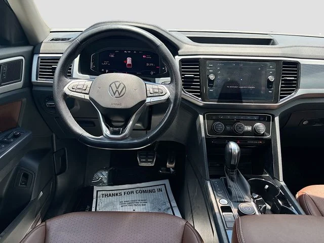 Used 2021 White Volkswagen 3.6L V6 SEL R-Line image 24