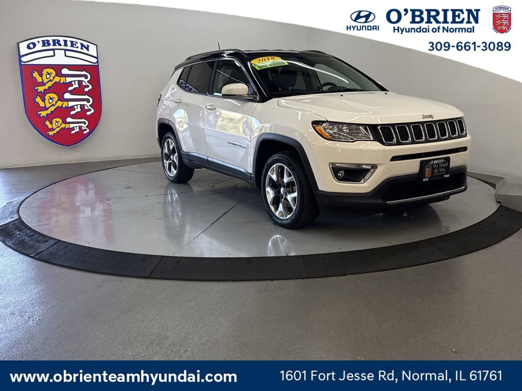 Used 2018 White Clearcoat Jeep Limited image 1