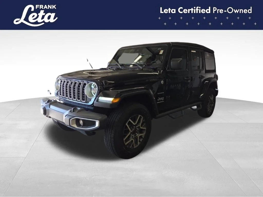 Used 2024 Black Jeep Sahara image 1