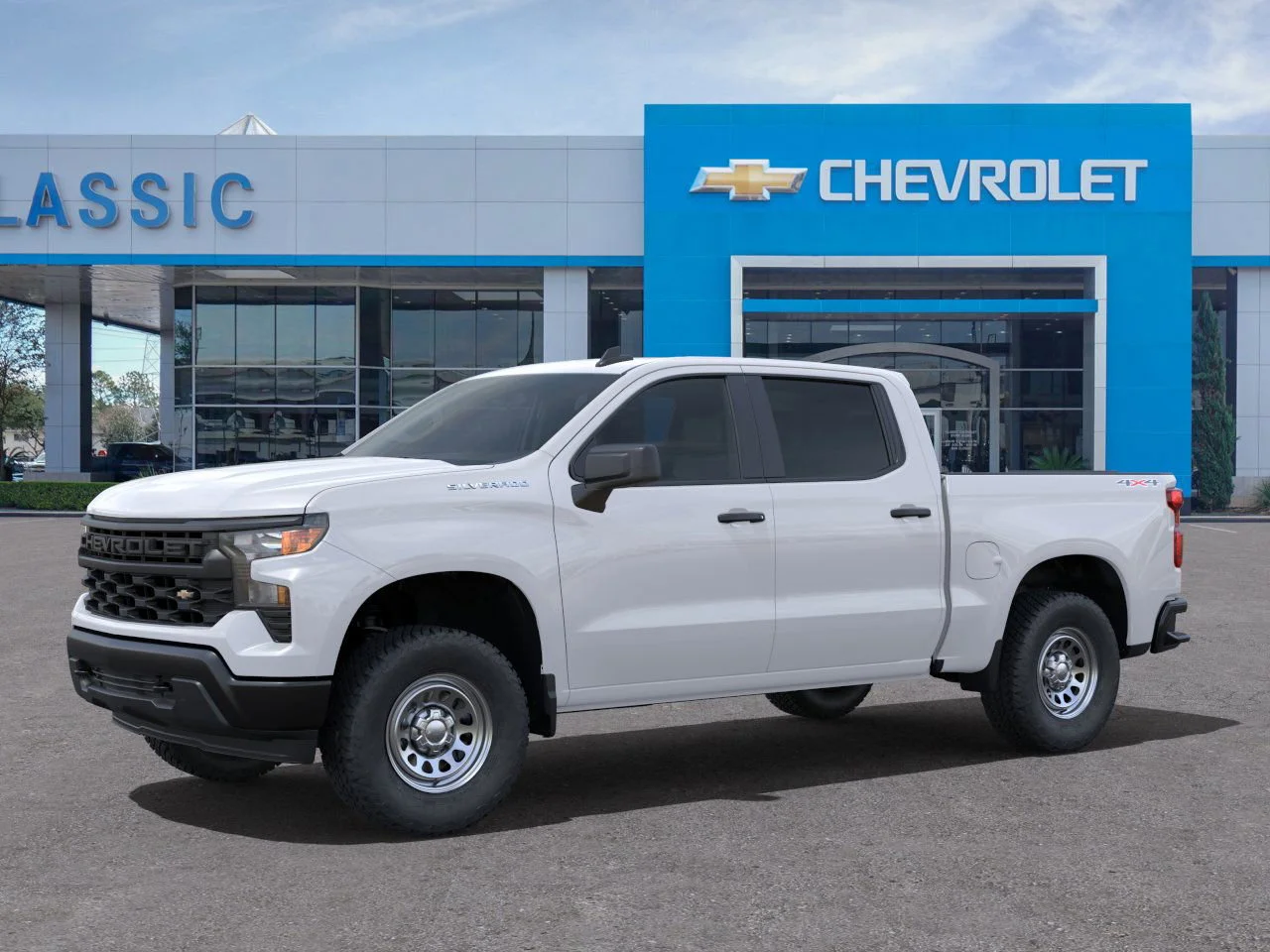 2025 Chevrolet Silverado 1500 WT White at Classic Elite Chevrolet Sugar Land
