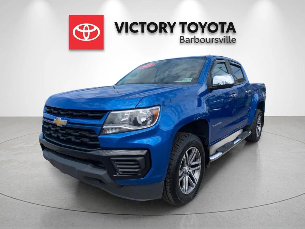 Used 2021 Blue Chevrolet Work Truck image 1