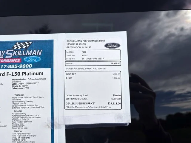 Used 2015 Tuxedo Black Metallic Ford Platinum image 2