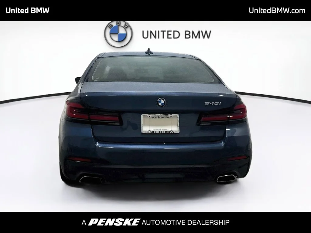 Used 2023 Arctic Race Blue metallic BMW 540i image 6