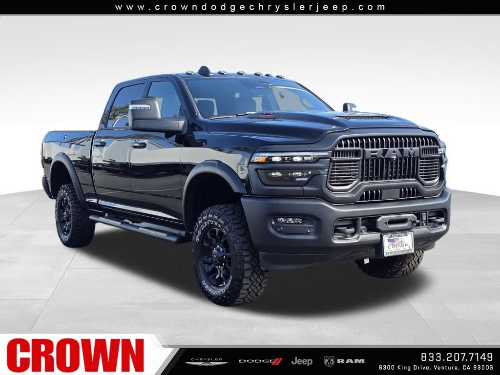 New 2026 Diamond Black Crystal Pearl-Coat Exterior Paint RAM Power Wagon image 3