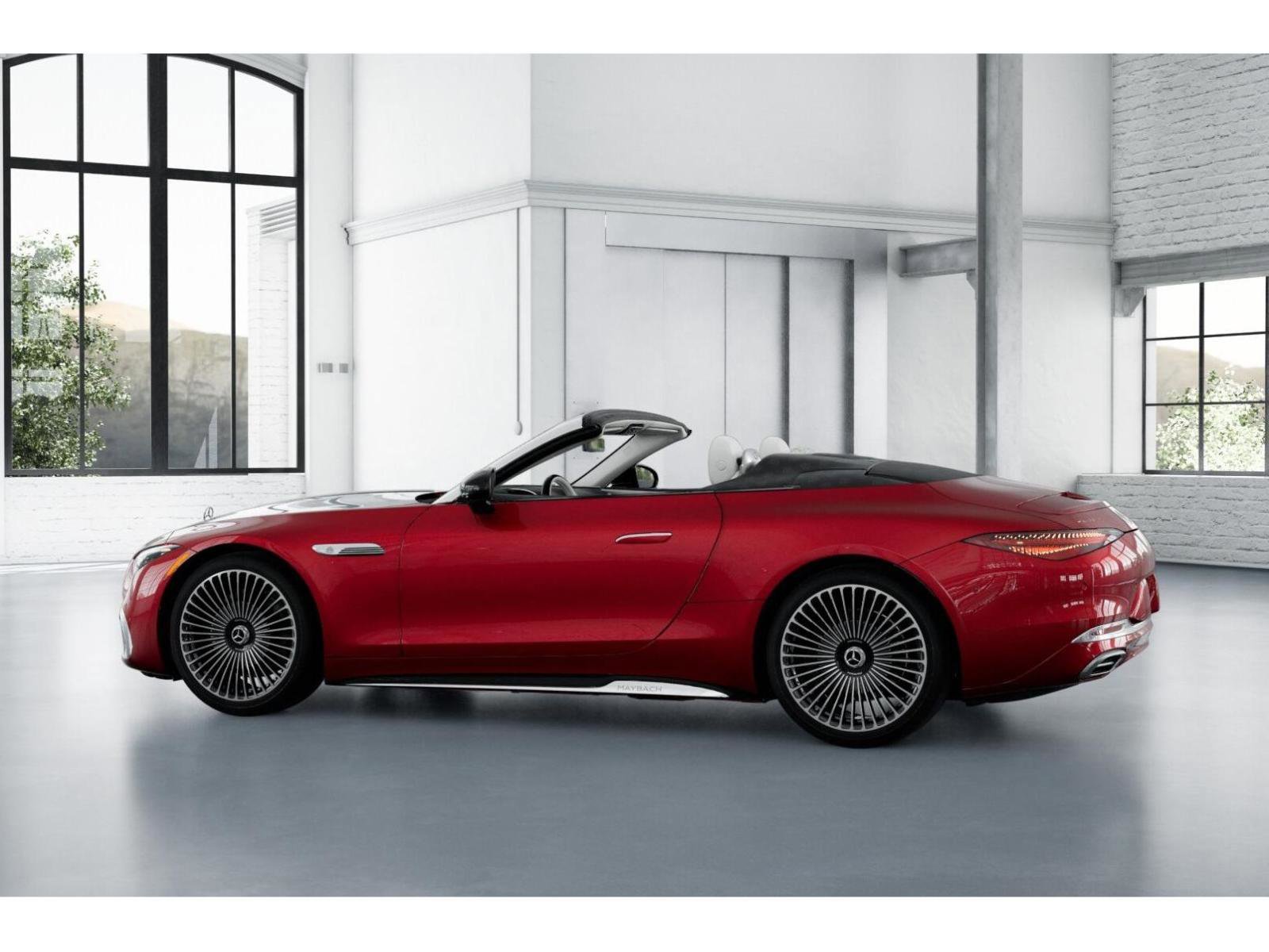 New 2026 MANUFAKTUR garnet red metallic (Red Ambiance) Mercedes-Benz Maybach SL 680 Monogram Series image 32