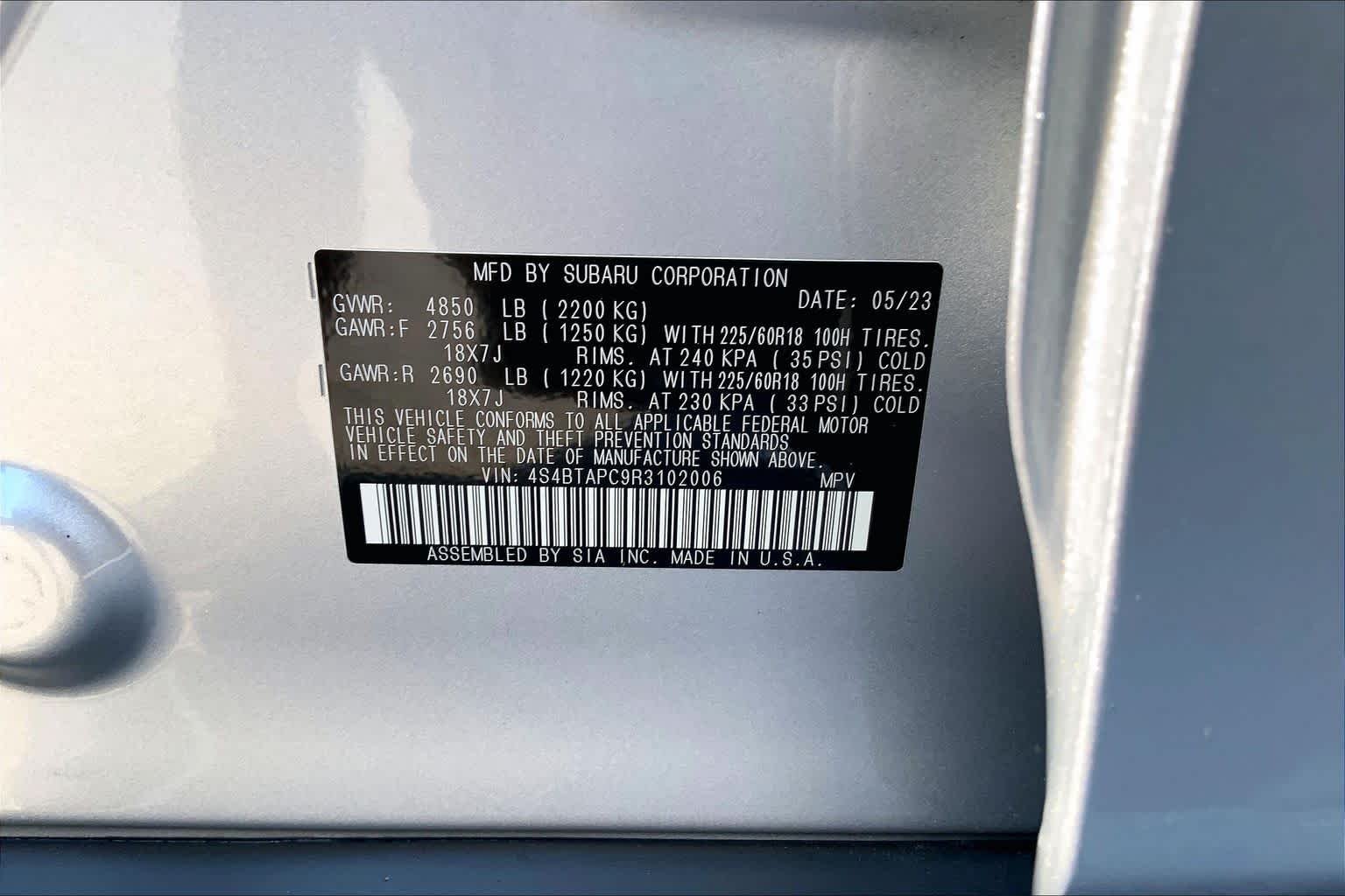 Used 2024 Ice Silver Metallic Subaru Touring image 31