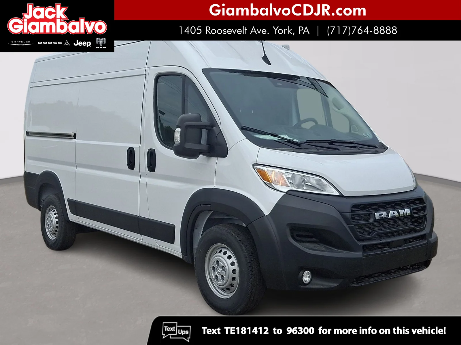 2026 RAM ProMaster 2500 Tradesman 136" WB High Roof's photo