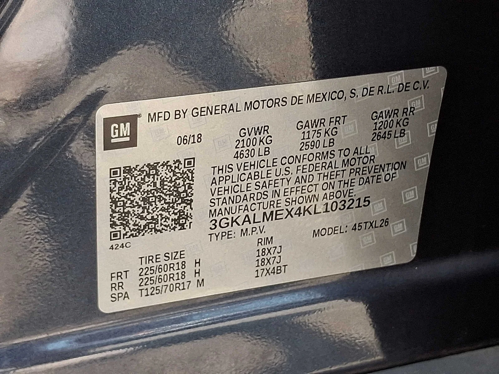 Used 2019 BLUE STEEL METALLIC GMC SLE image 26