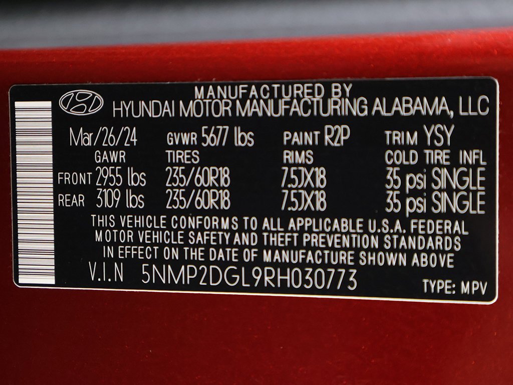 Certified Used 2024 Red Hyundai SEL image 45