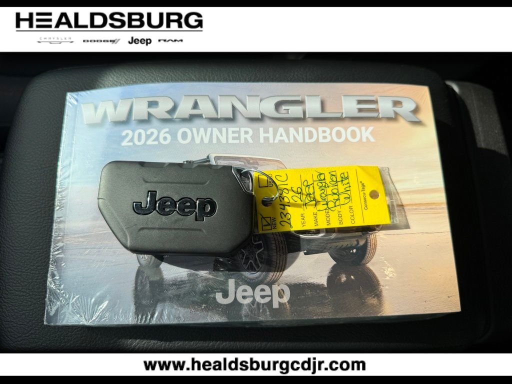New 2026 Bright White Clear-Coat Exterior Paint Jeep Rubicon image 28