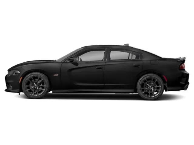Used 2020 Pitch Black Clearcoat Dodge Scat Pack Widebody RWD image 2