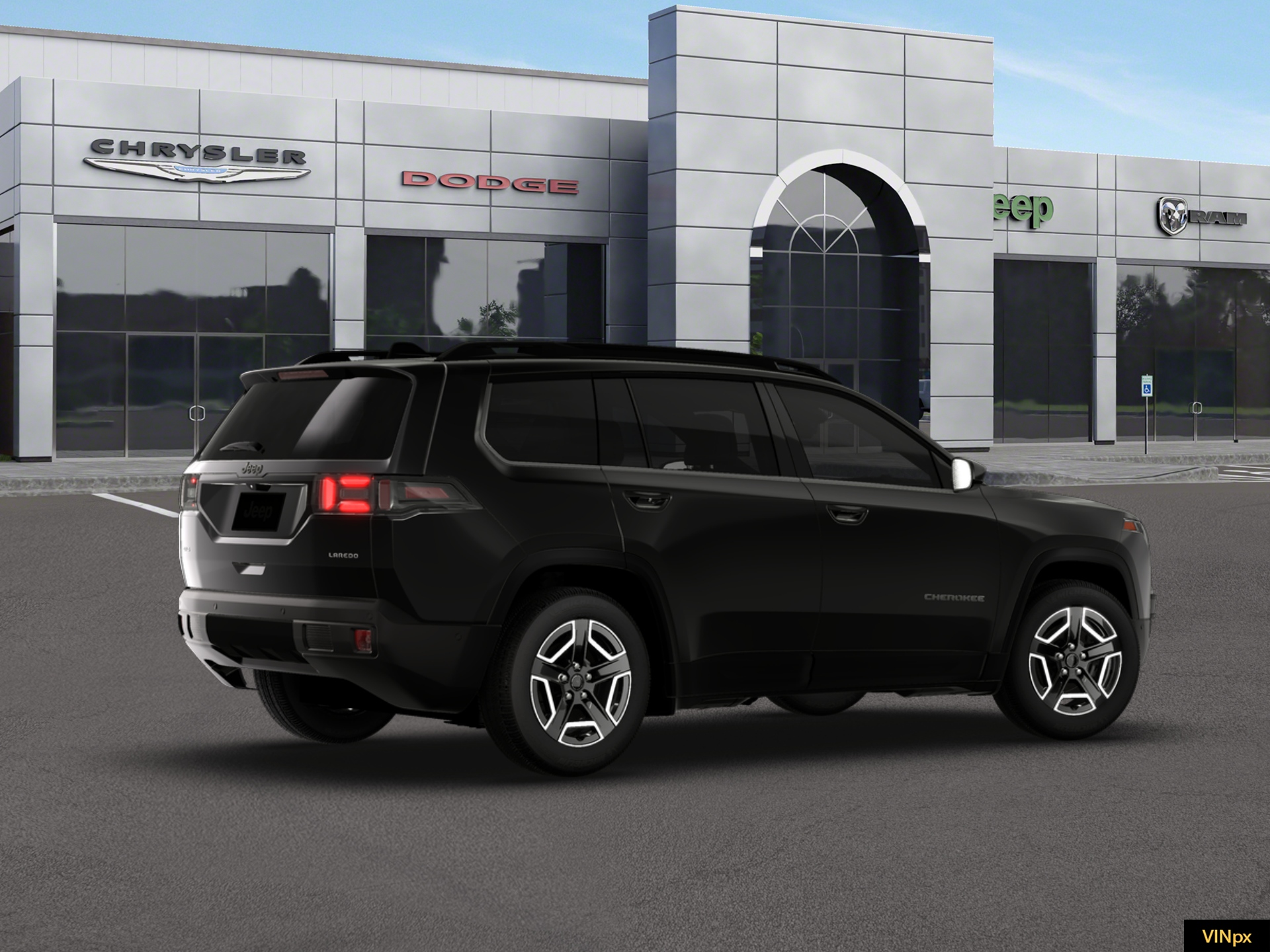 New 2026 Diamond Black Crystal Pearl-Coat Exterior Paint Jeep  image 8
