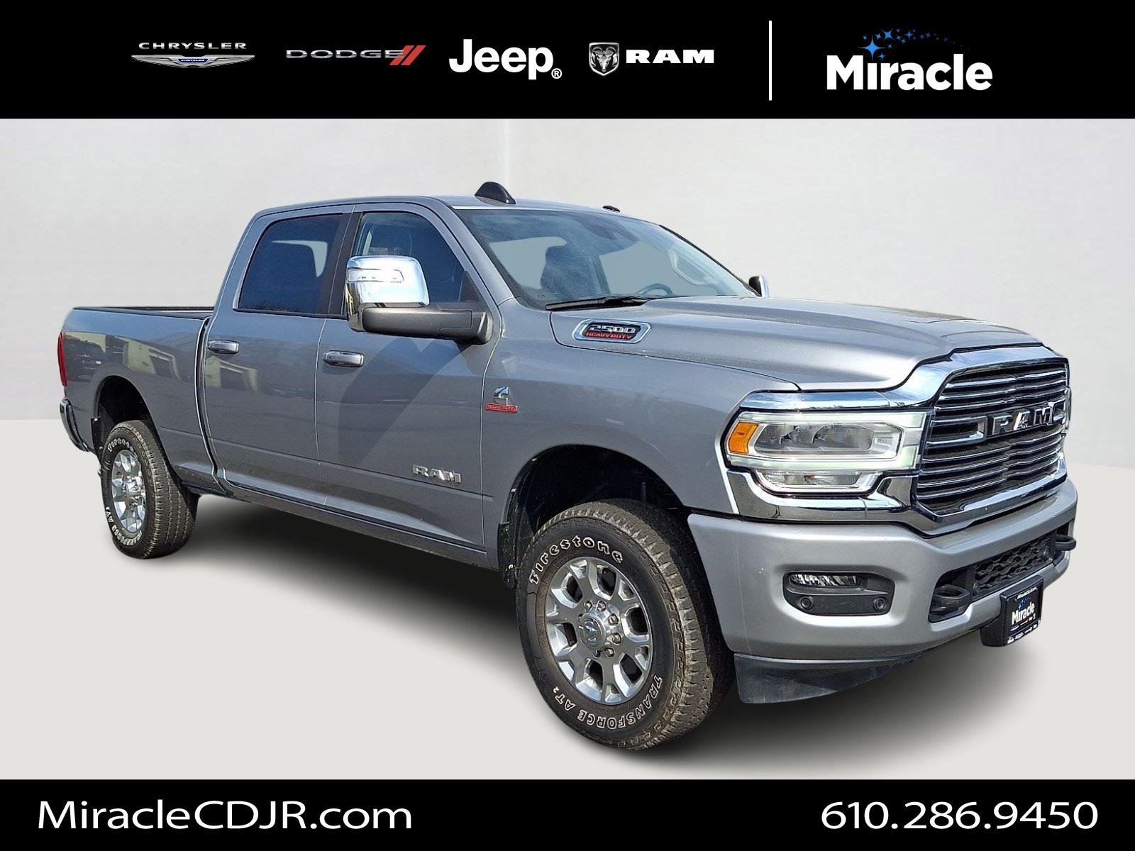 Certified Used 2024 Billet Silver Metallic Clearcoat Ram Laramie image 1