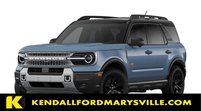 New 2026 Azure Gray Metallic Tri-Coat Ford Badlands image 1