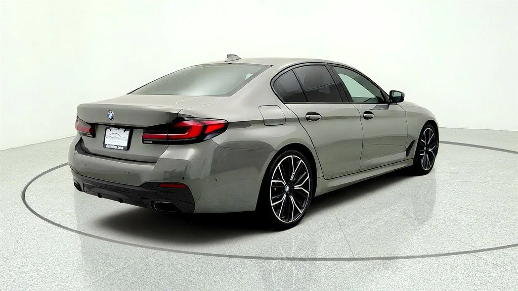 Used 2022 Bernina Grey Amber Effect Metallic BMW 530i Sedan w/ M Sport Pkg, 20