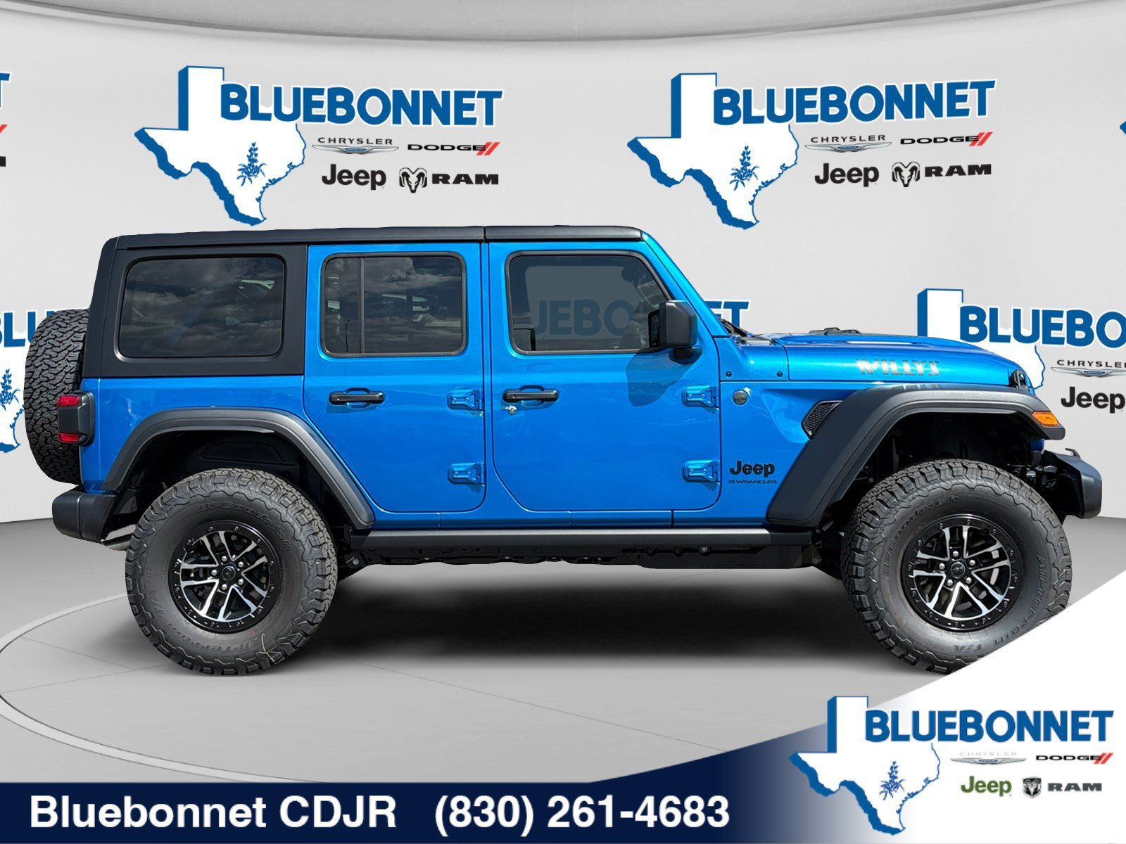 New 2026 Hydro Blue Pearl-Coat Exterior Paint Jeep Willys image 4