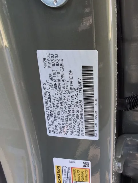 Certified Used 2026 Ash Green Metallic Honda TrailSport image 19