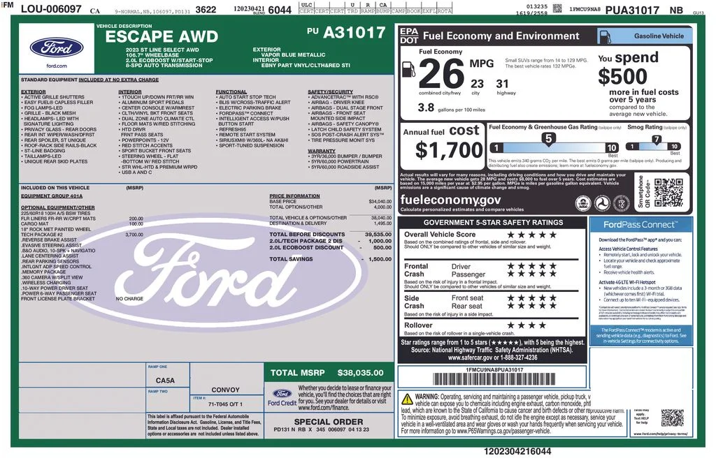 Certified Used 2023 Blue Ford ST-Line Select image 2