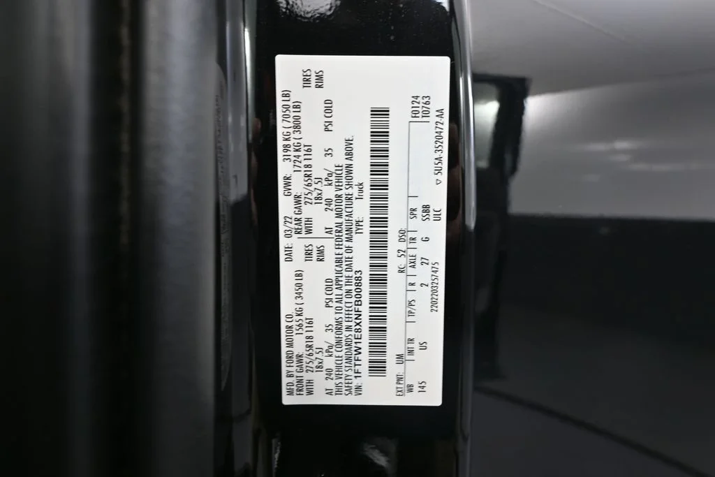 Used 2022 Black Ford XLT BRAND NEW WHEELS/TIRES image 41