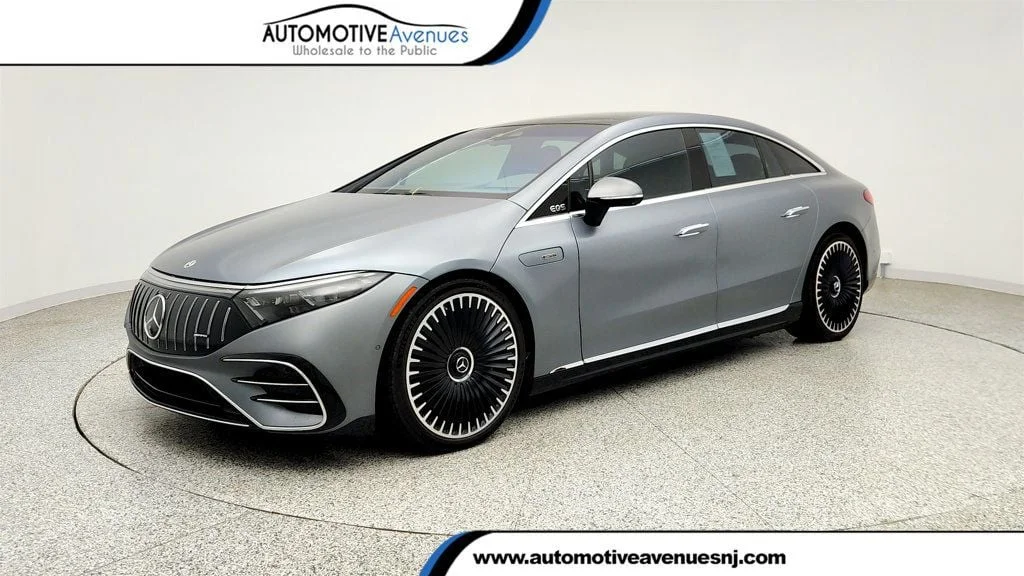 Used 2023 MANUFAKTUR Selenite Gray Magno Mercedes-Benz EQS 450+ Sedan, Pinnacle w/ Executive Rear Seat Package Plus image 1