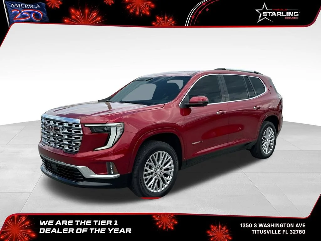 New 2026 Volcanic Red Tintcoat GMC Denali image 1