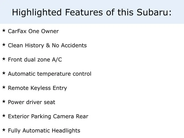 Used 2025 White Subaru Premium image 1