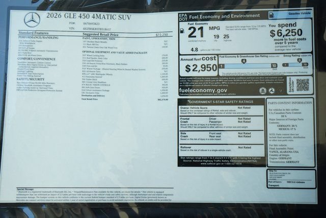2026 Mercedes-Benz GLE GLE450 - Photo 62