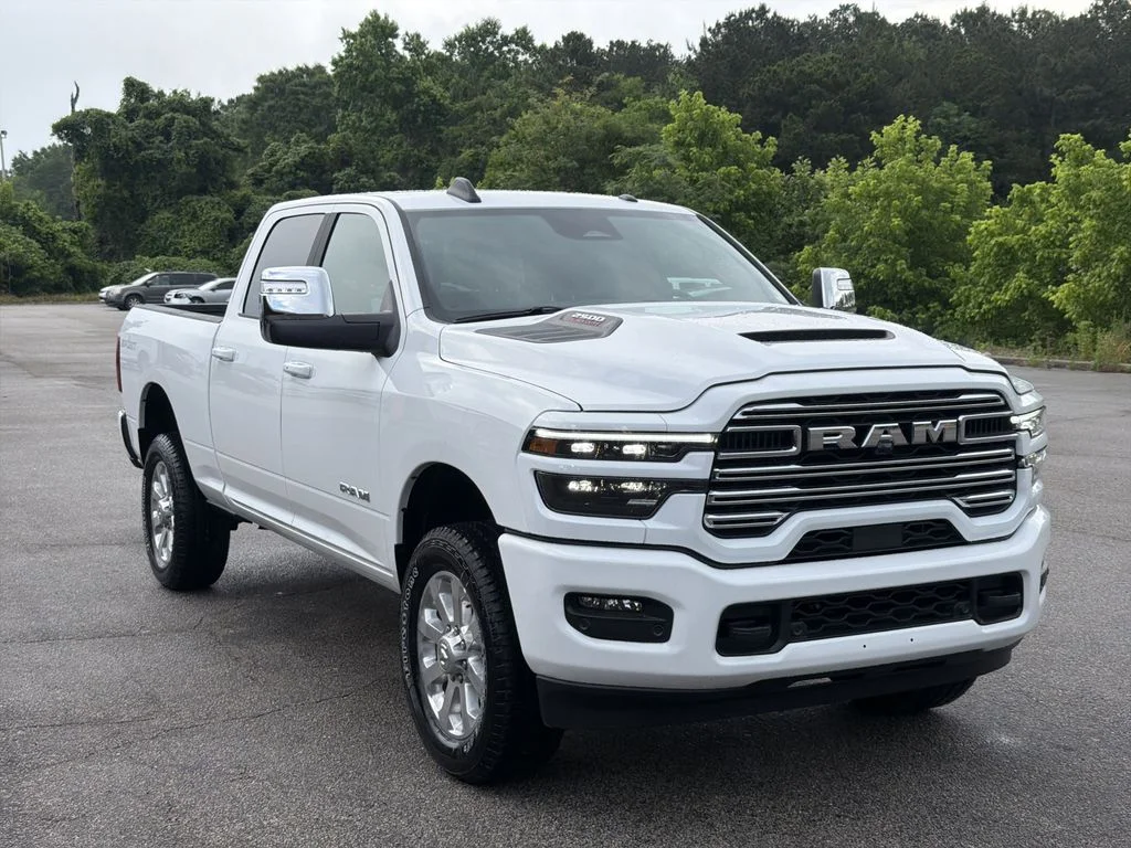 New 2026 Bright White Clear-Coat Exterior Paint RAM Laramie image 1