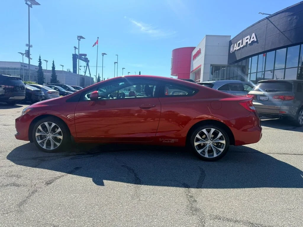 Used 2012 Sunburst Orange Pearl Honda Coupe Si-VSA Navi 6sp Dilawri Certified   Local BC image 2