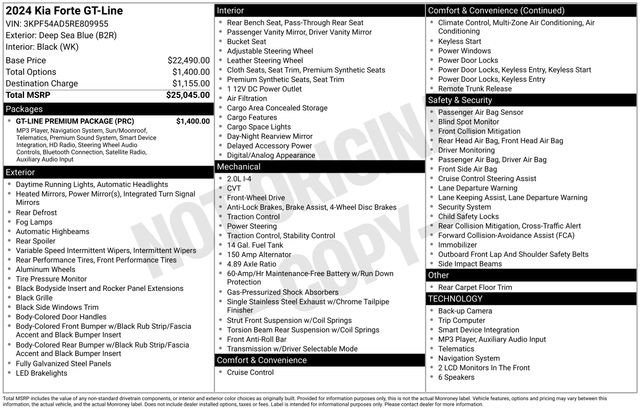 Certified Used 2024 Deep Sea Blue Kia GT-Line image 36
