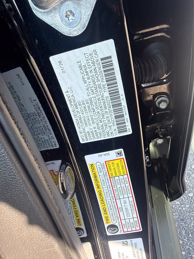 Used 2026 Black Honda LX image 28