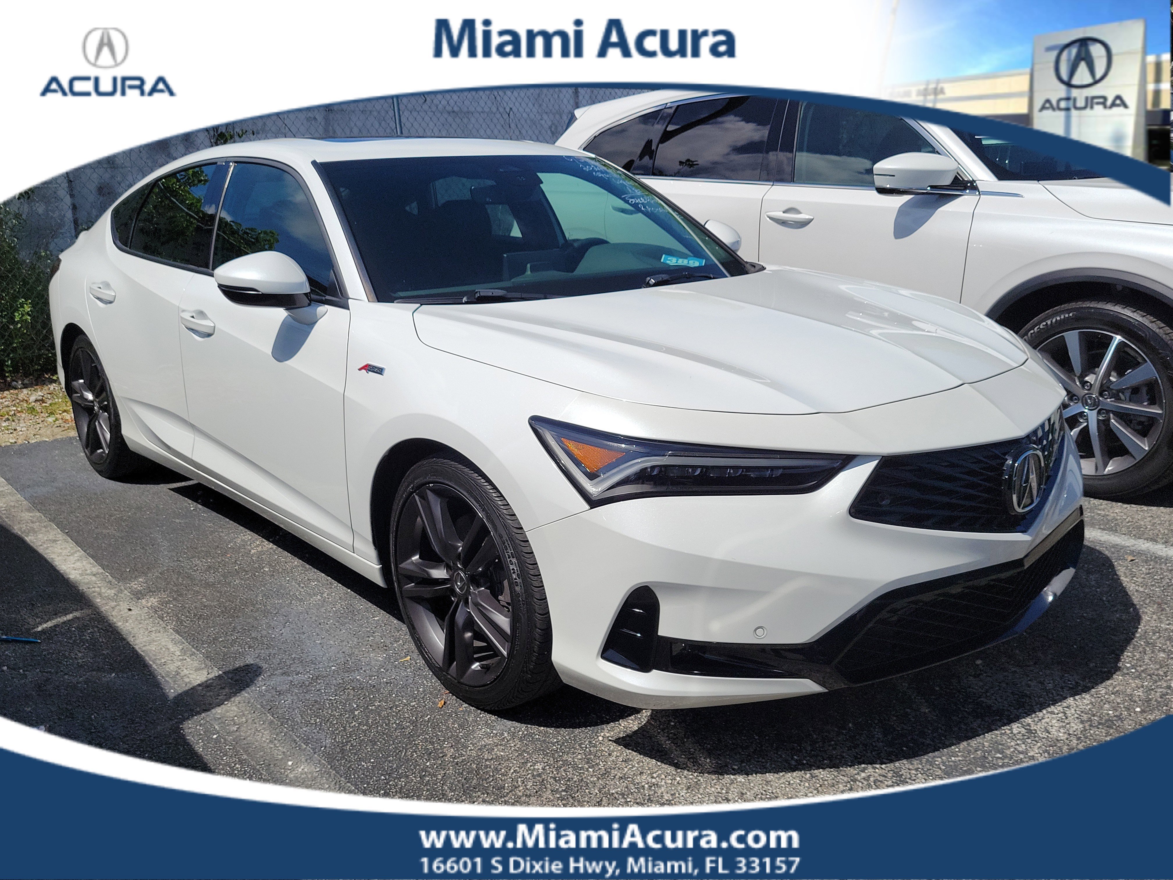 Used 2024 Platinum White Acura A-Spec Tech Package image 1