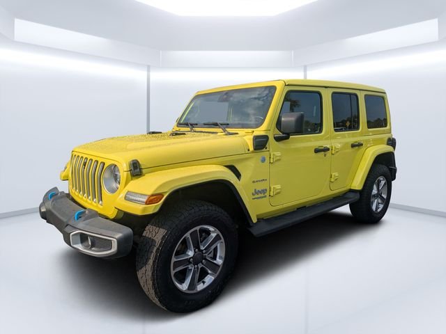 Used 2022 Yellow Jeep Unlimited Sahara 4xe image 7