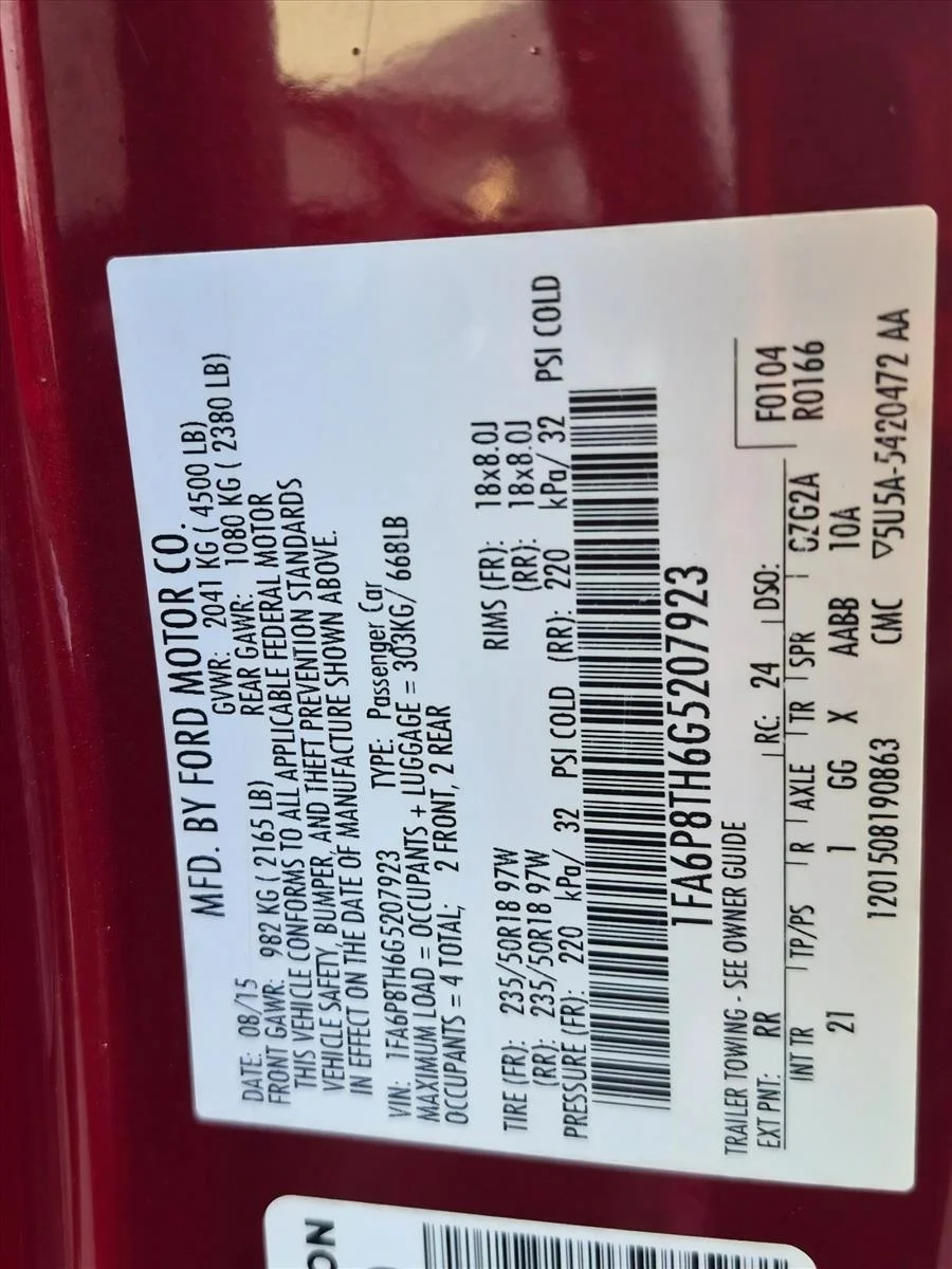 Used 2016 Ruby Red Metallic Tinted Clearcoat Ford EcoBoost image 15