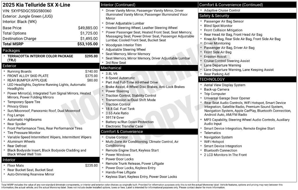 Used 2025 Green Kia SX X-Line image 2