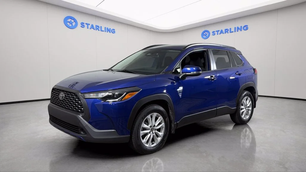 Used 2023 Blue Toyota LE image 2